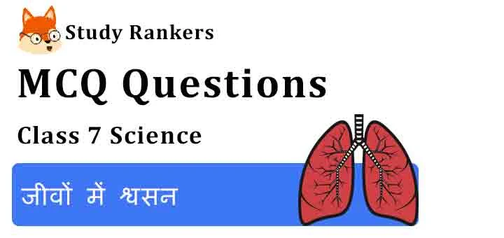MCQ Questions for Class 7 Science Chapter 10 जीवों में श्वसन