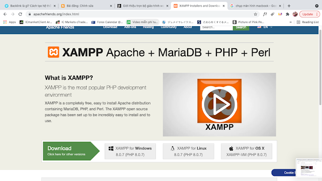 Hướng dẫn cài đặt Xampp để xây dựng website trên localhost