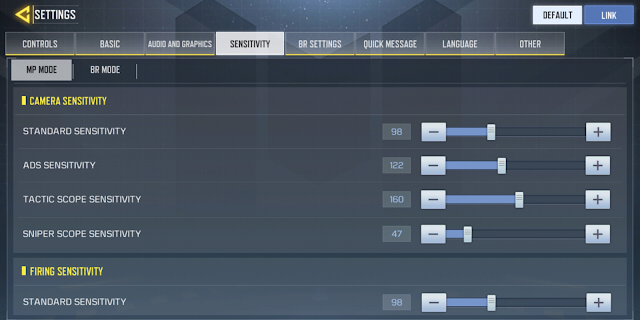 Settingan Sensitivitas Call of Duty Mobile Settingan Sensitivitas Call of Duty Mobile