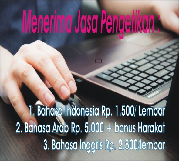 Menerima Jasa Ketik/Pengetikan Bahasa Indonesia Murah 1