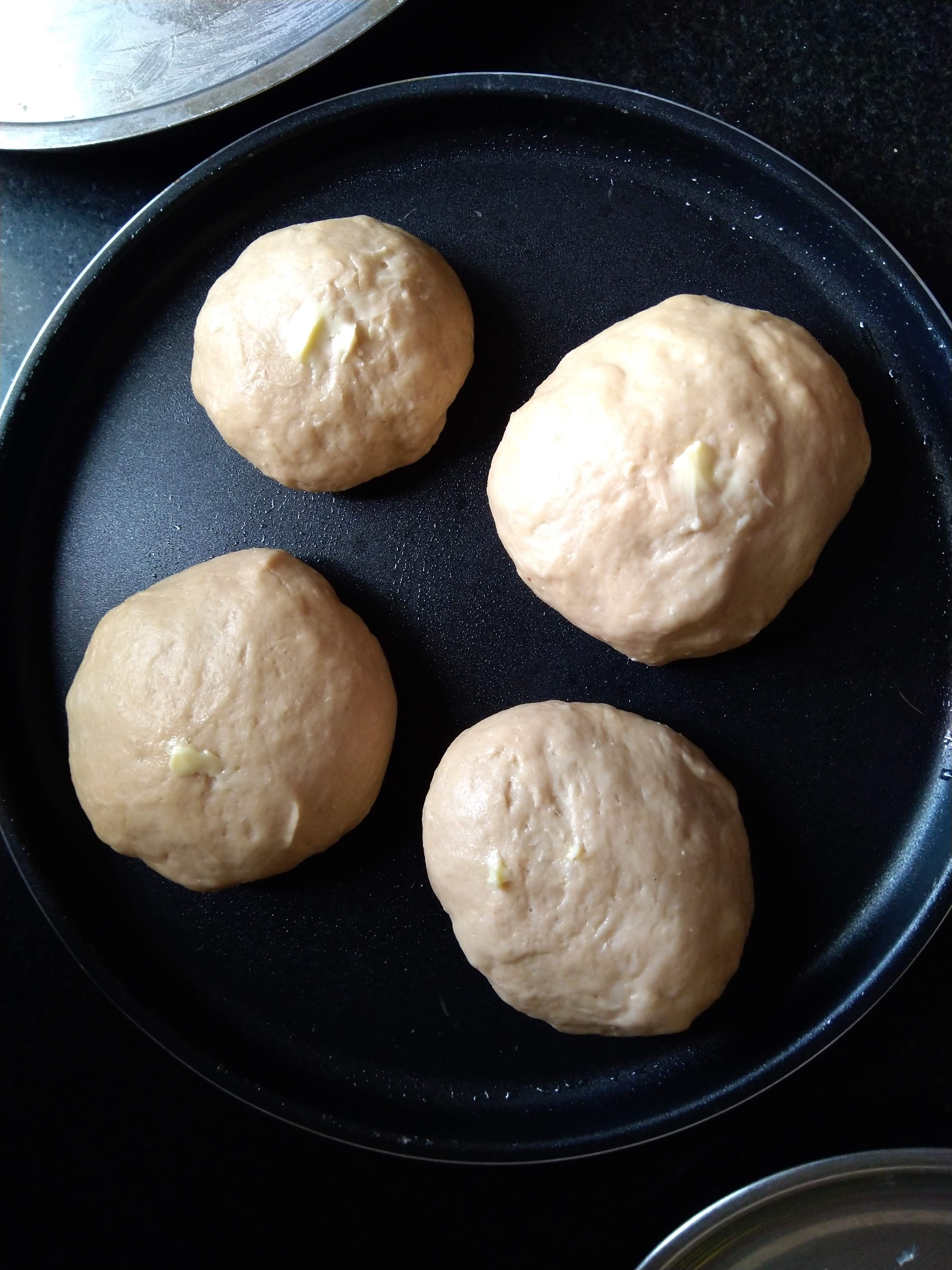 Swadisht Kitchen Stuffed Buns (eggless & whole wheat)