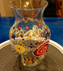 vase painting painted glass flowers crafts fun much need