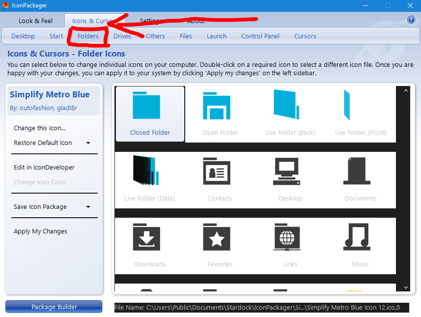 Folder live. Live folder icon.