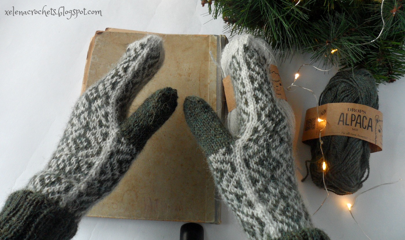 варежки из альпака