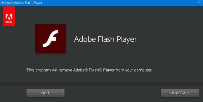 Cara Uninstall Adobe Flash Player
