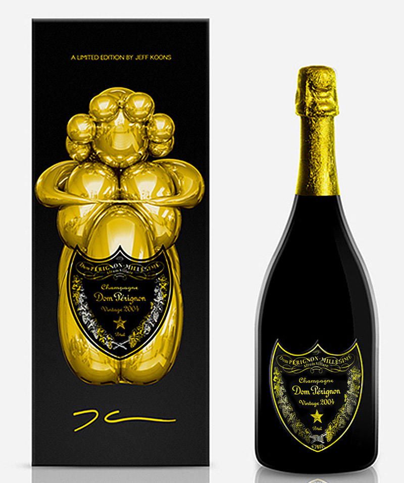 limited edition dom perignon by Jeff Koons