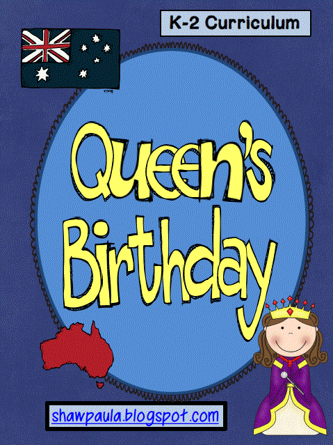 Paula's Place Teaching Resources: Queen's Birthday tasks
