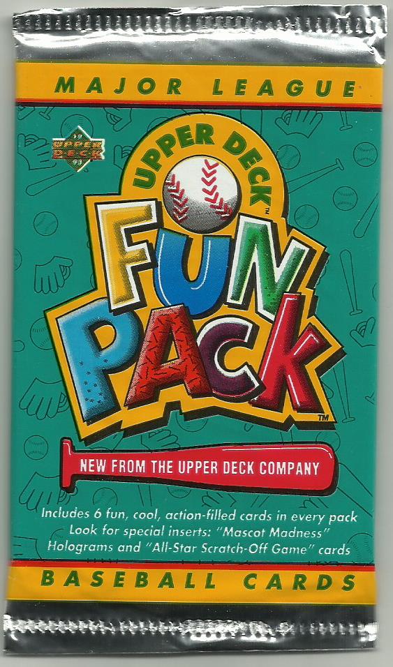 A Pack To Be Named Later 1993 Upper Deck Baseball Fun Pack