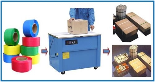 Dây đai nhựa bán tự động ~ Màng pe, Pof, Foam,Băng keo,Dây đai, Nhựa, Thép , LH:0906.669.087