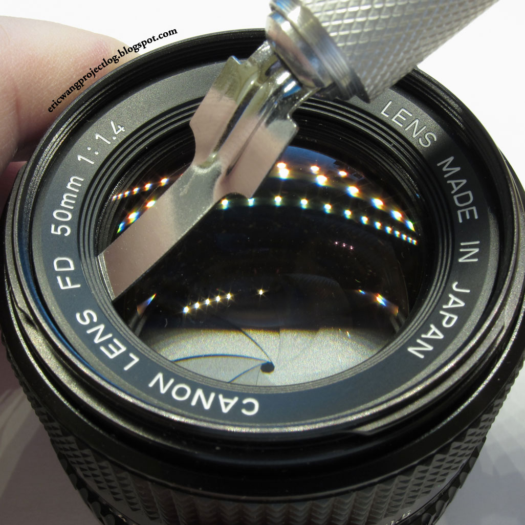 Eric Wang's Project Log Canon FDn 50mm f/1.4 Front Element Disassembly