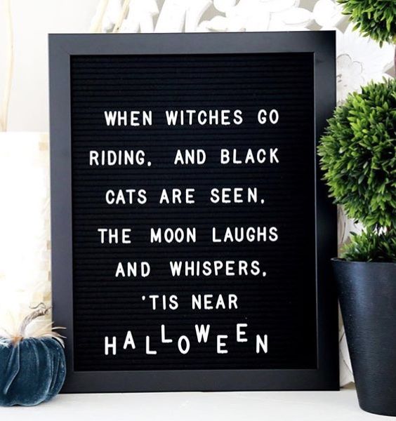 Halloween Letter Board Ideas