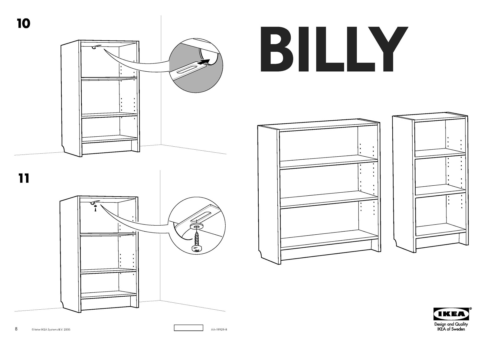 инструкция по сборке книжного шкафа