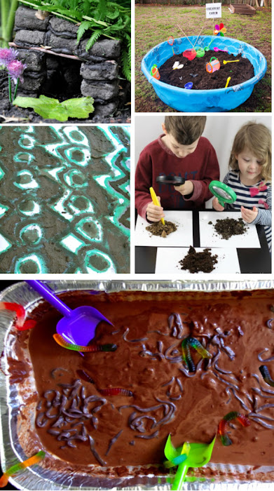 Tons of fun and creative ways for kids to play in the mud! #mudplayideas #mudactivitiesforpreschool #mudrecipeforkids #internationalmudday #growingajewelerose