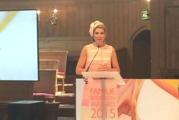 Queen Maxima Attends Business Award Ceremony 2015