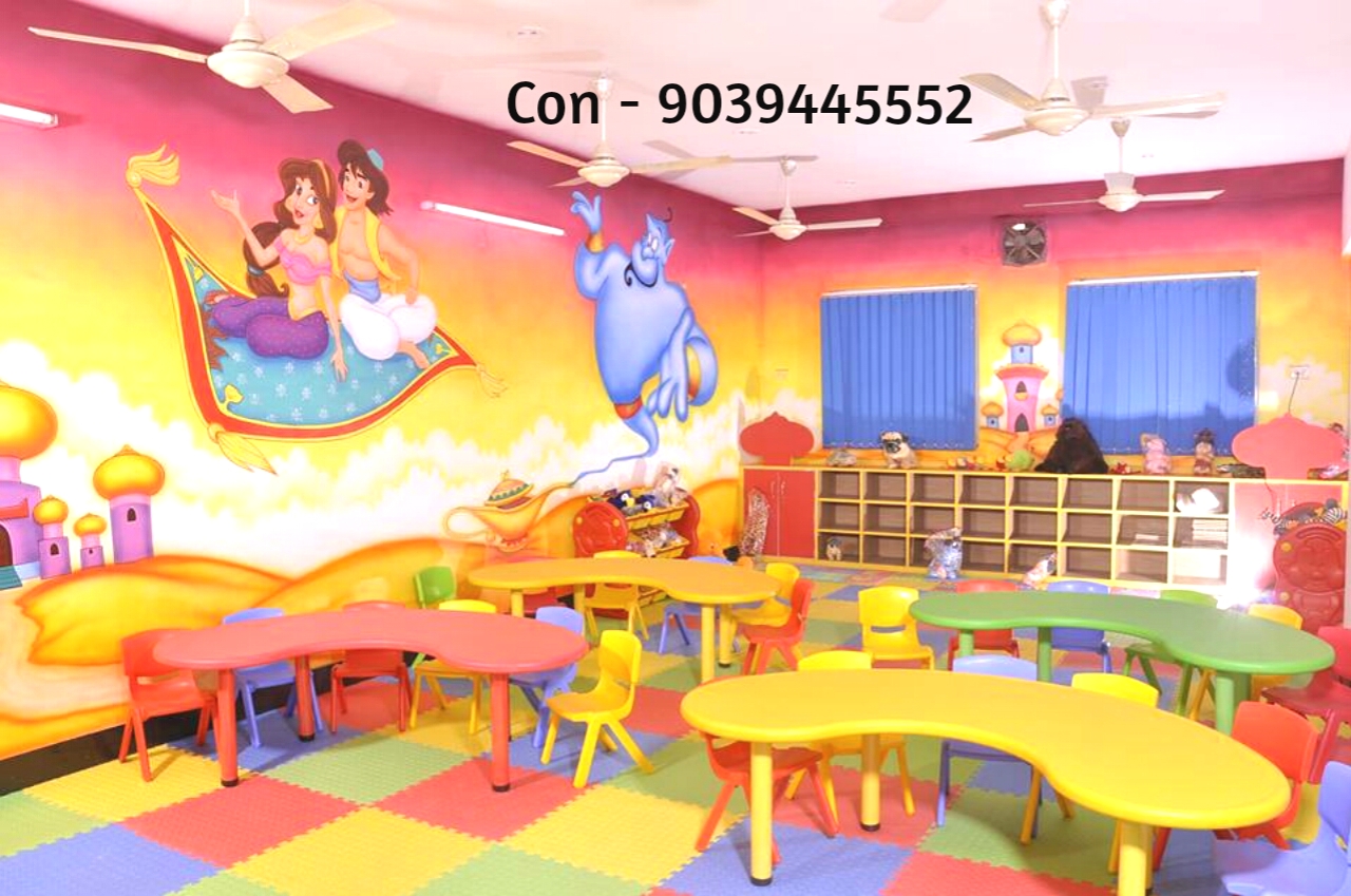 Playschool Wall Painting,Nursery School Wall Painting Artist,School