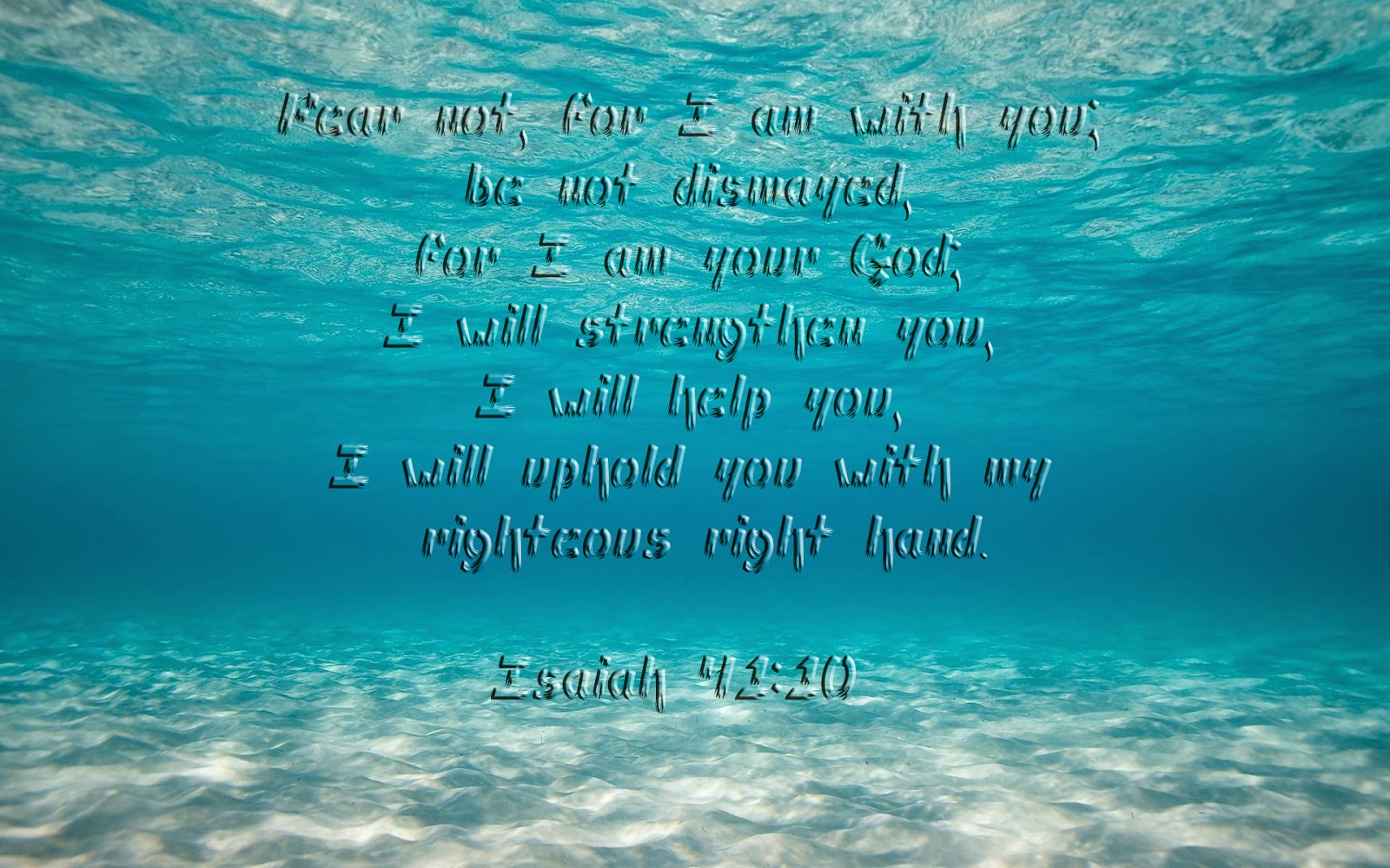 Scripture Wallpaper: Isaiah 41-10 --- Bible verse Wallpaper