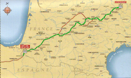 Chemin de Saint-Jacques-de-Compostelle on the Via Podiensis / GR65 Chemin de Saint-Jacques-de-Compostelle on the Via Podiensis / GR65