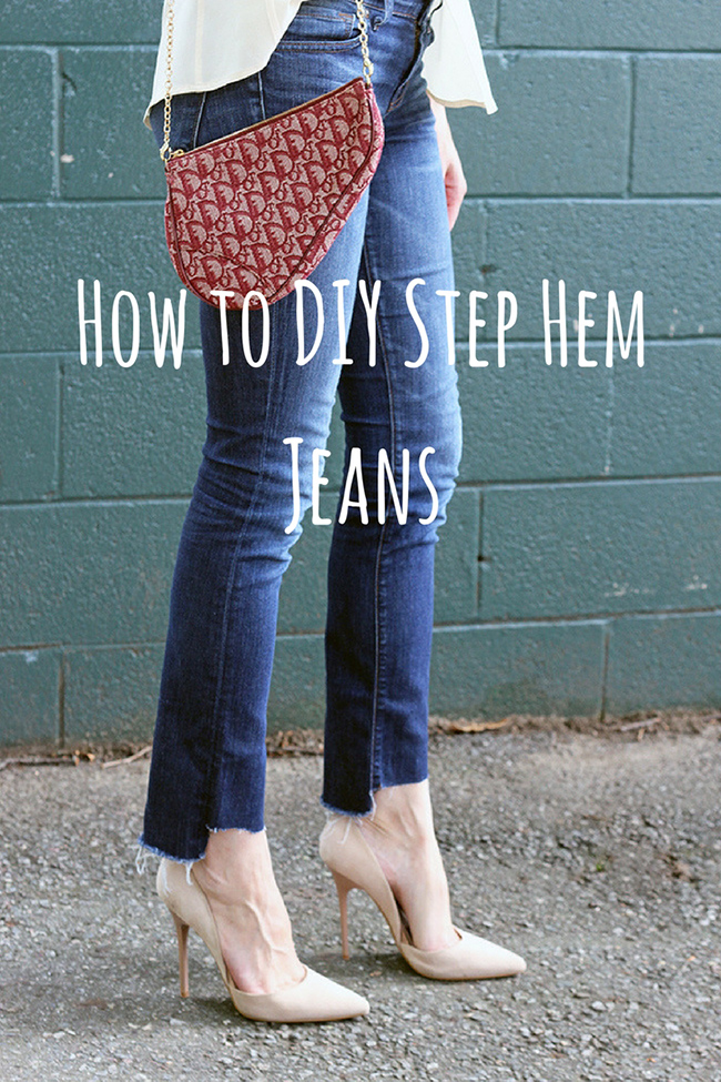 How To DIY Step Hem Jeans + Link Up Threads for Thomas