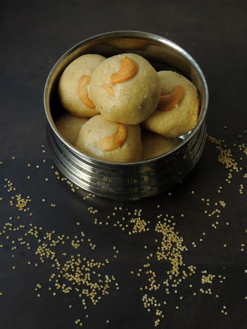 Thinai Rava Laddoo Thinai Rava Laddoo