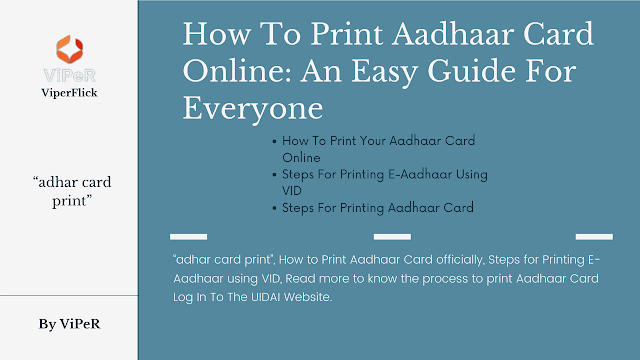 How To Print Aadhaar Card Online: An Easy Guide For Everyone