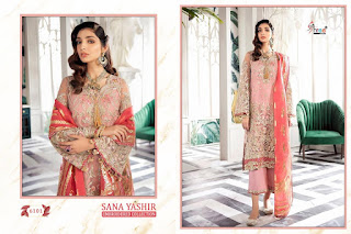 Shree Fab Sana Yashir Georgette Pakistani Suits Collection 