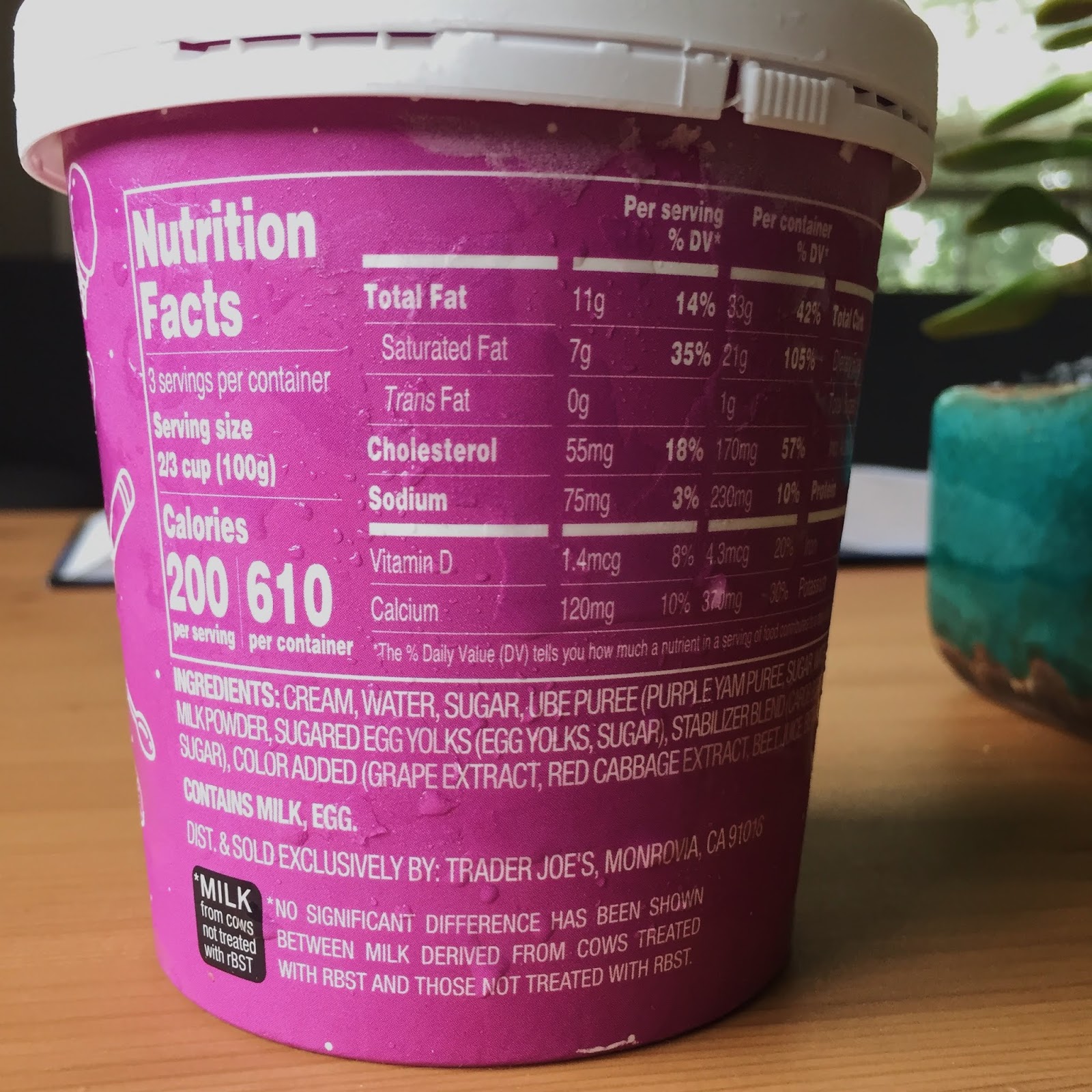 Trader Joe's Ube Ice Cream