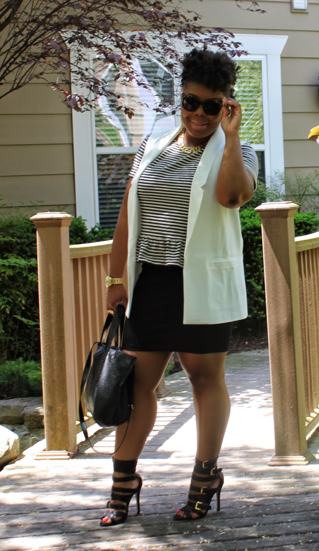 Summertime Mini: White Vest, Strappy Heels and Mini Skirts | Naja Diamond