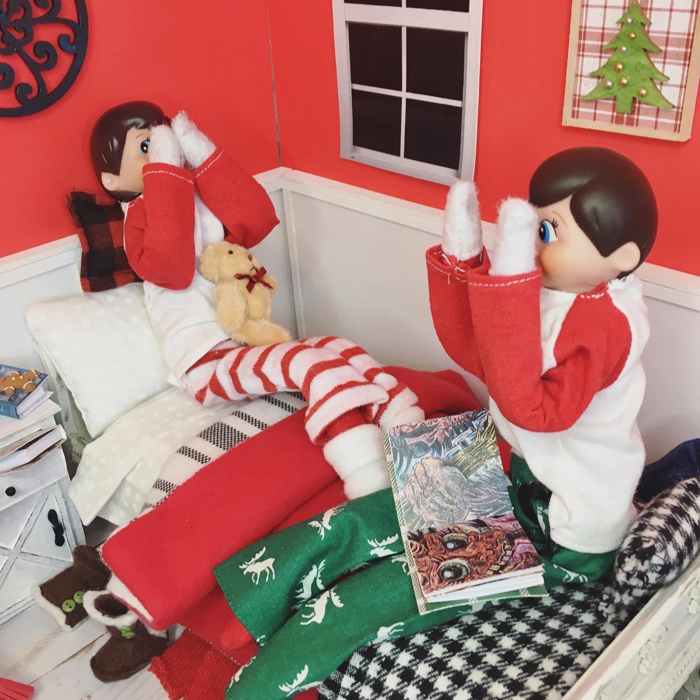 Elf on the Shelf Ideas Sleepover with Scary Krampus Book This