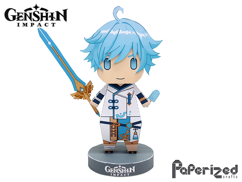 genshin impact zhongli figurine