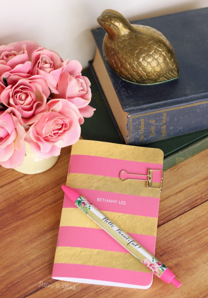 Personalized notebook and pen from Zazzle.com. |sponsored| pitterandglink.com