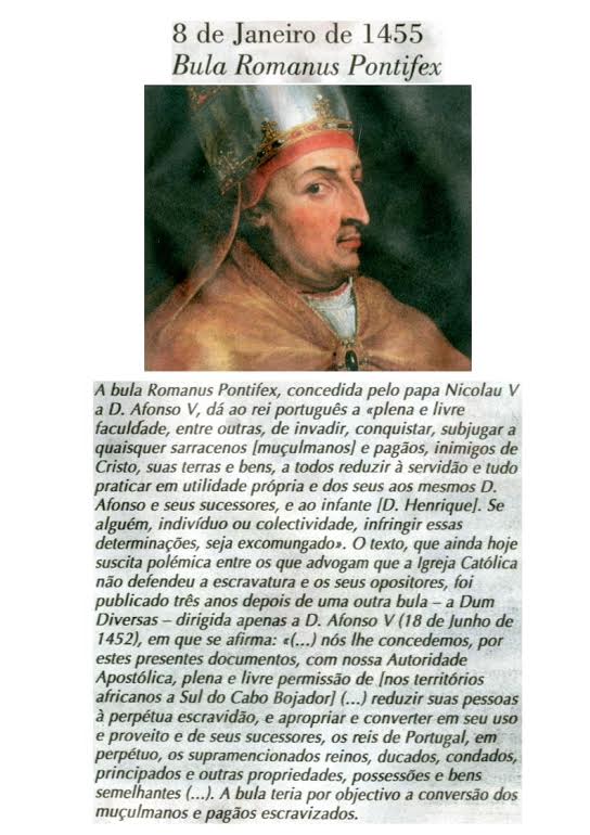 Vivo e Desnudo 12 HISTÓRIA * A Bula Romanus Pontifex