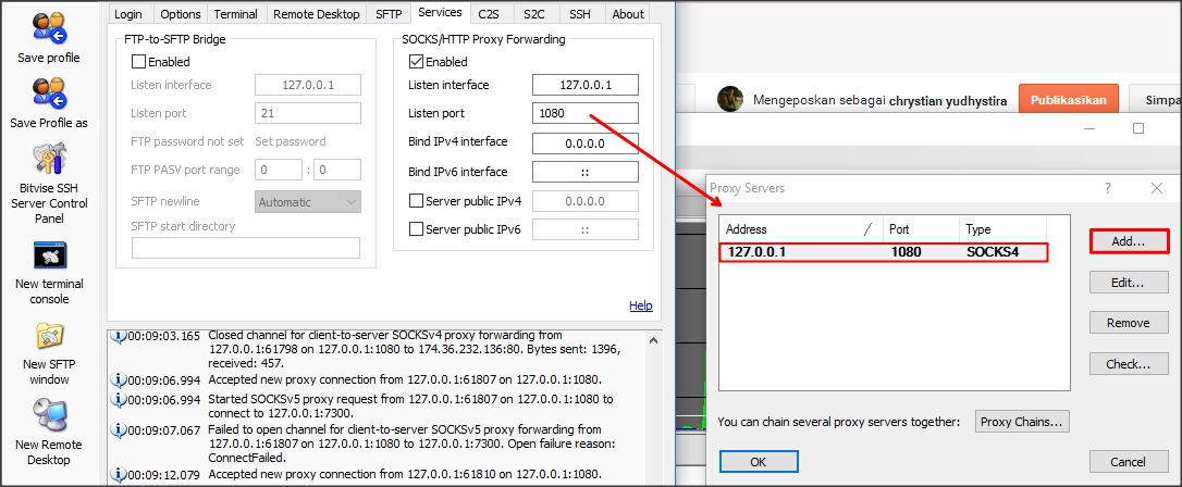 setting proxifier setting proxifier
