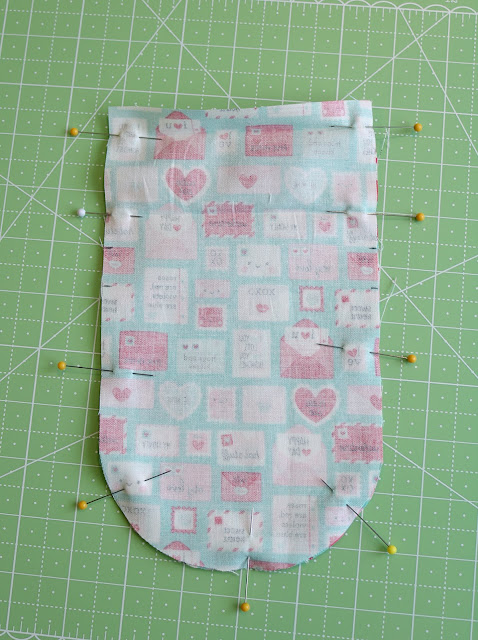 Raindrop Drawstring Bag Tutorial by Andy of A Bright Corner