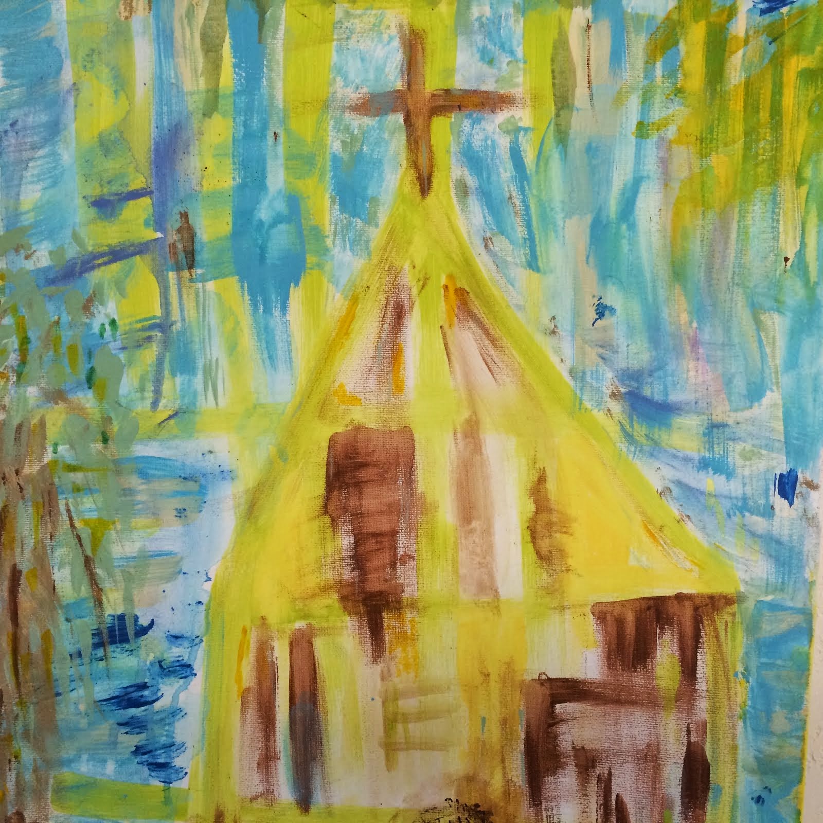 Church  18" by 24"