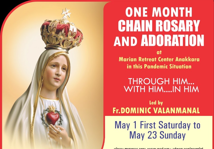 CHAIN ROSARY & ADORATION FR DOMINIC VALANMANAL OUR MERCIFUL GOD