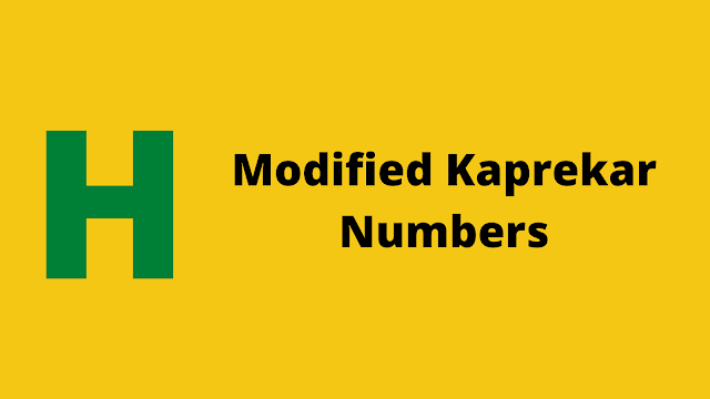 HackerRank Modified Kaprekar Numbers problem solution