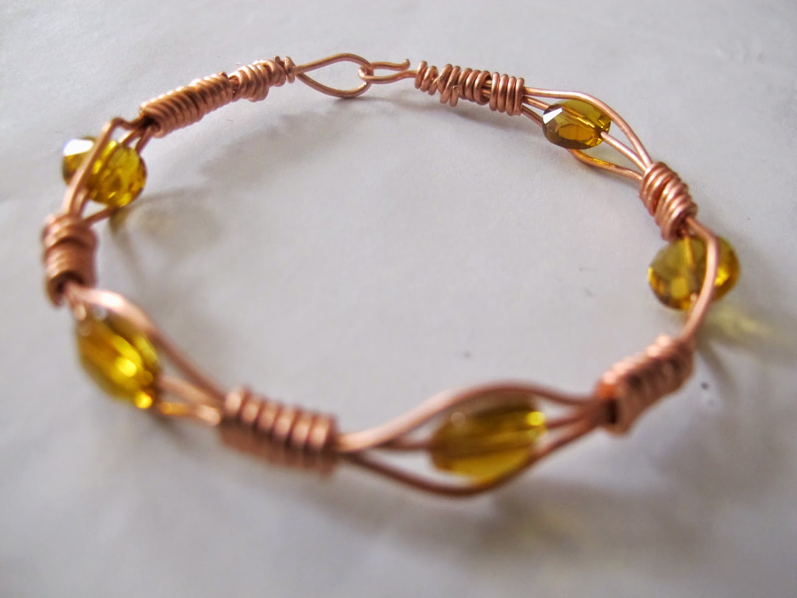 Naomi's Designs Handmade Wire Jewelry Copper wire wrapped bangle