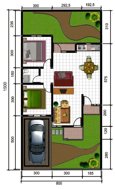 small 2 bedroom house plans and designs