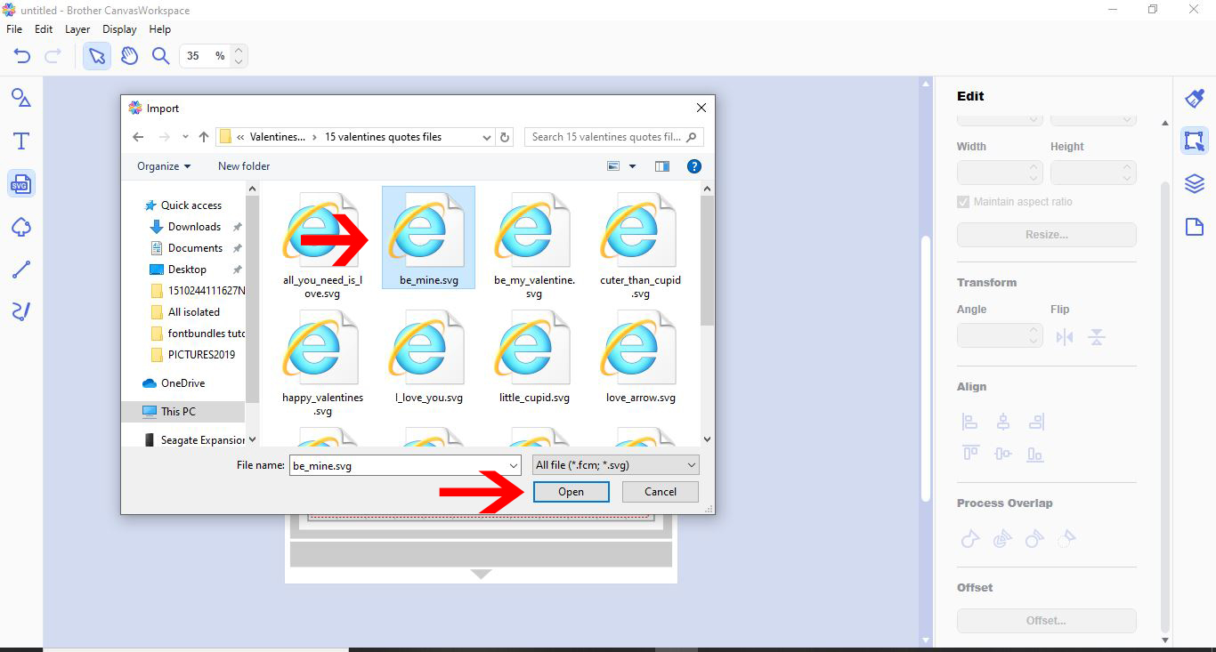 Converting Svg To Fcm Cutting Fine In Brother Scan And Cut Canvas Workspace Design Bundles