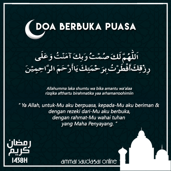 Cara Niat Puasa Ramadhan, Doa Buka Puasa Serta Panduan Solat Tarawih