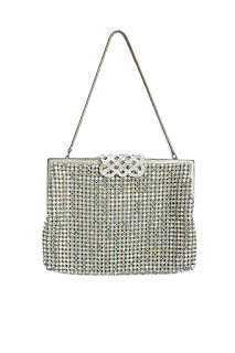 wieczorowa torebka do ręki z kryształków wieczorowa biżuteryjna torebka vintage retro moda blog netstylistka