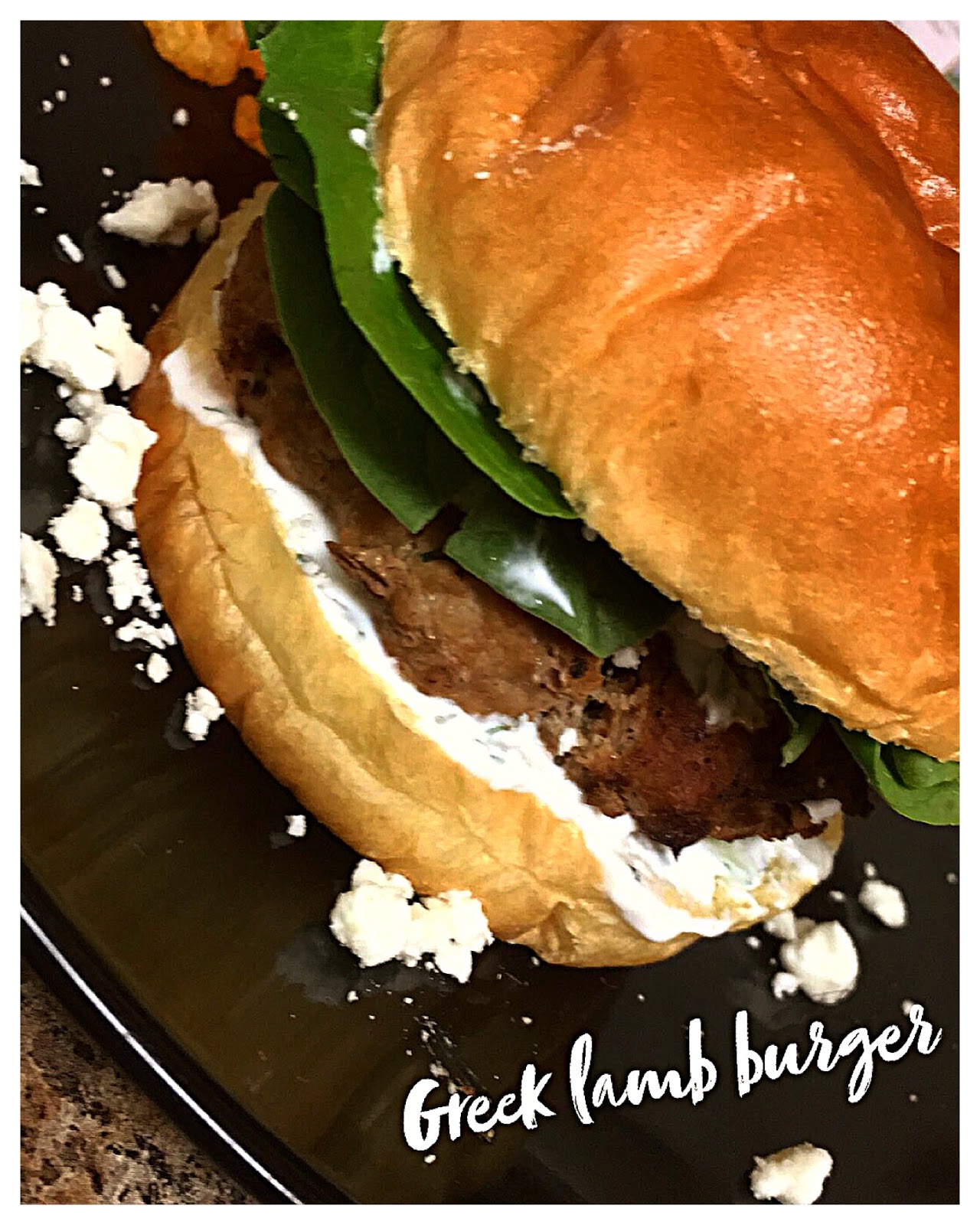 "The Tea" with Tally! Delicious Greek Lamb Burger