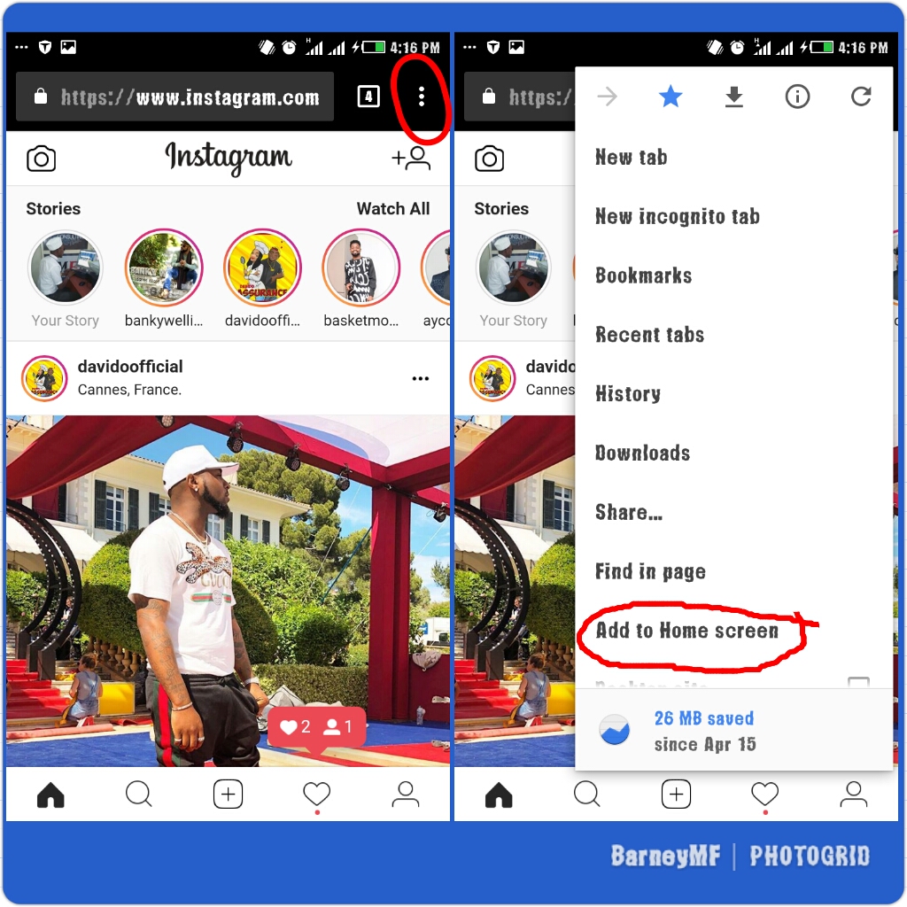 How to install Instagram Lite app using Google Chrome and save data