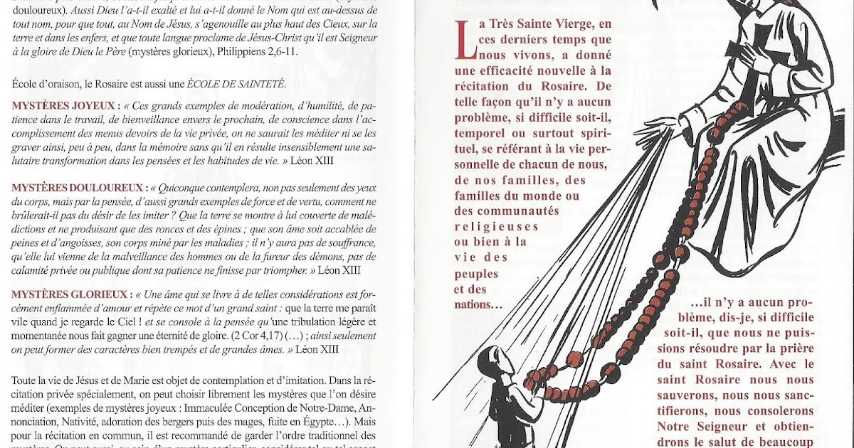 Dévotion mariale Récitation du Rosaire