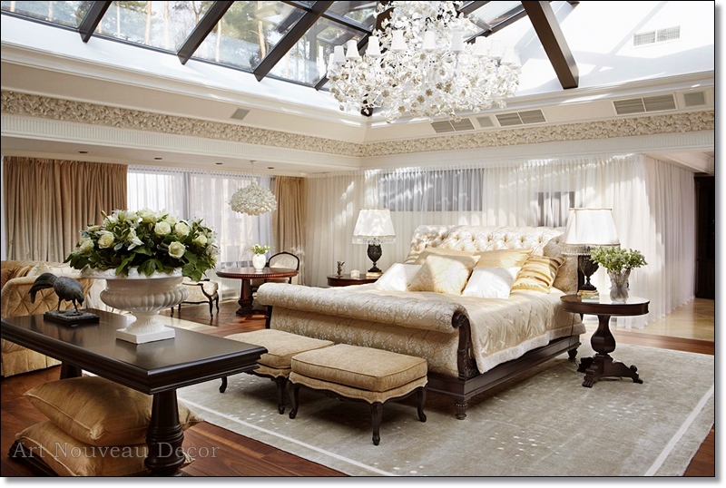 Modern Art Nouveau Decorating Style Bedroom Design