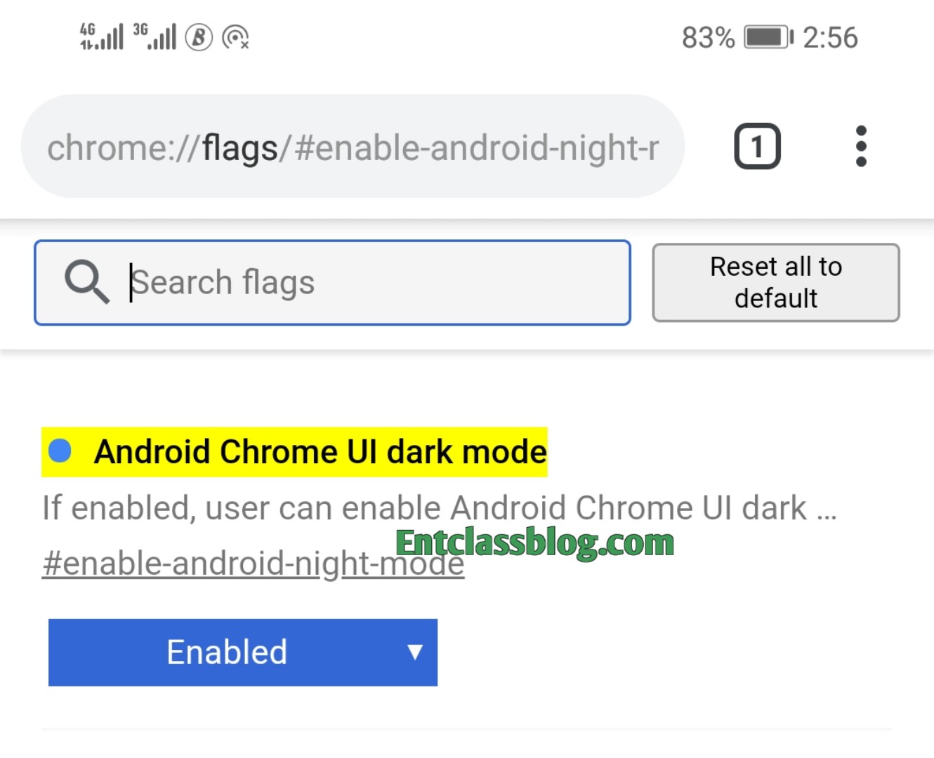 How to enable dark mode on chrome browser for android