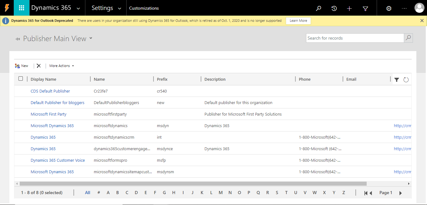 Understanding Publisher in Dynamics 365.