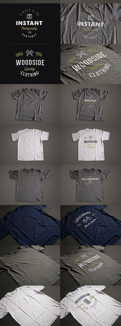 CreativeMarket - Photorealistic T-Shirt Mockup 2 68645 2 Photorealistic T Shirt Mockup 2 68645