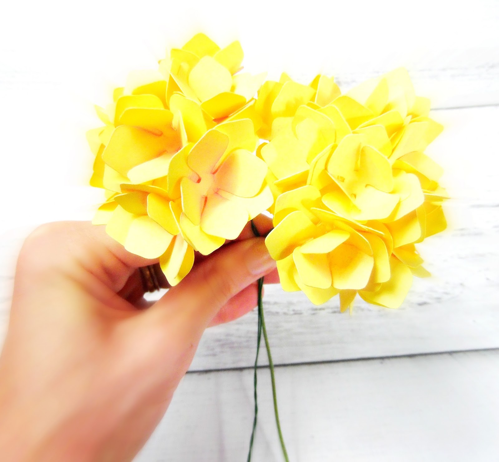 Mama's Gone Crafty Easy Paper Hydrangeas