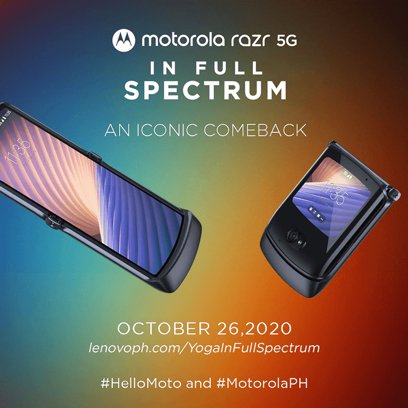 Foldable Motorola Razr 5G will go official in the Philippines on October 26